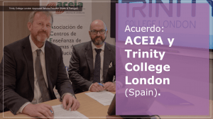 Acuerdo: ACEIA y Trinity College London España